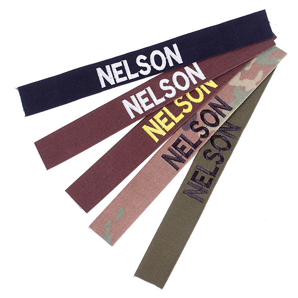 Custom 1-Inch Velcro Name Tape | Nelson & Co.